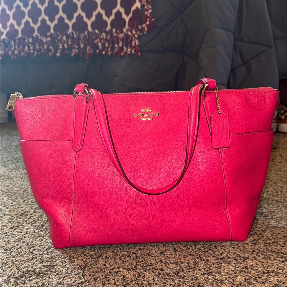 Coach Vibrant Pink Tote Bag